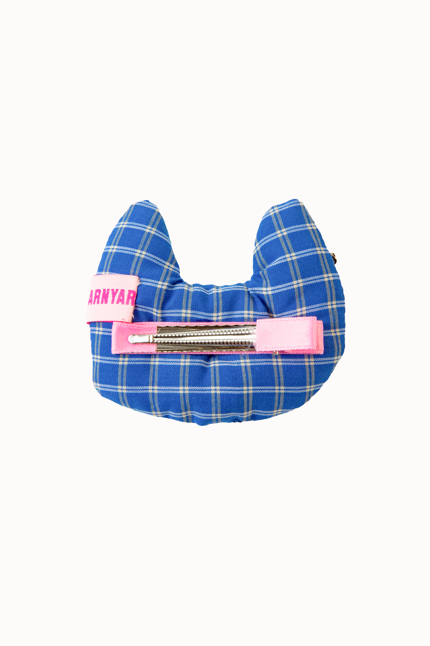 Tired Kitty Clip - Patchwork Blue