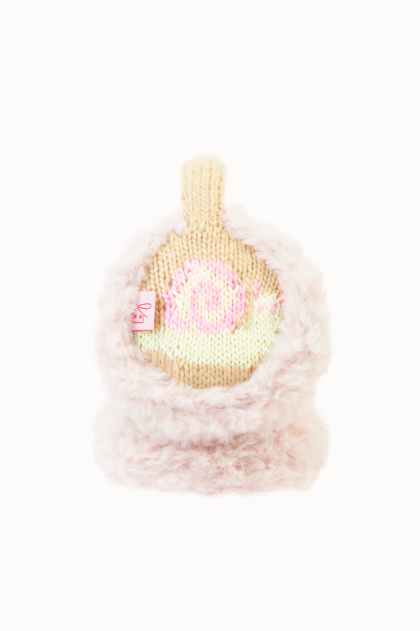 Fluffy Snail Earmuffs- Beige&Pink