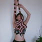 Star Crossbody Bag-Pink&brown