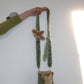 Mohair Crossbody Bucket Bag - Sage