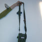 Mohair Crossbody Phone Bag - Seaweed